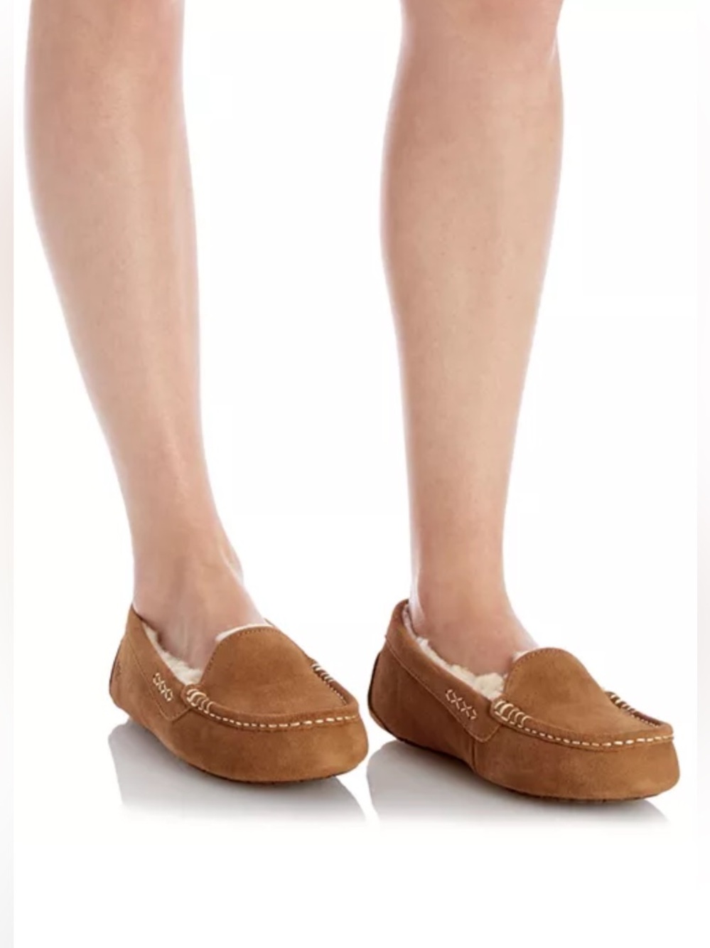 UGG Ansley Moc Toe Slipper in Chestnut Size 9